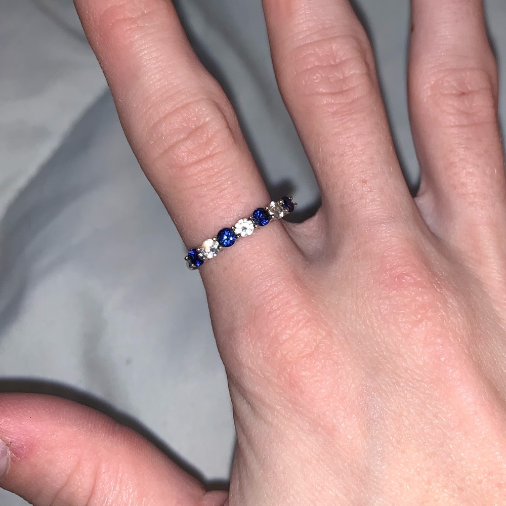 Helzberg Blue & White Sapphire Ring